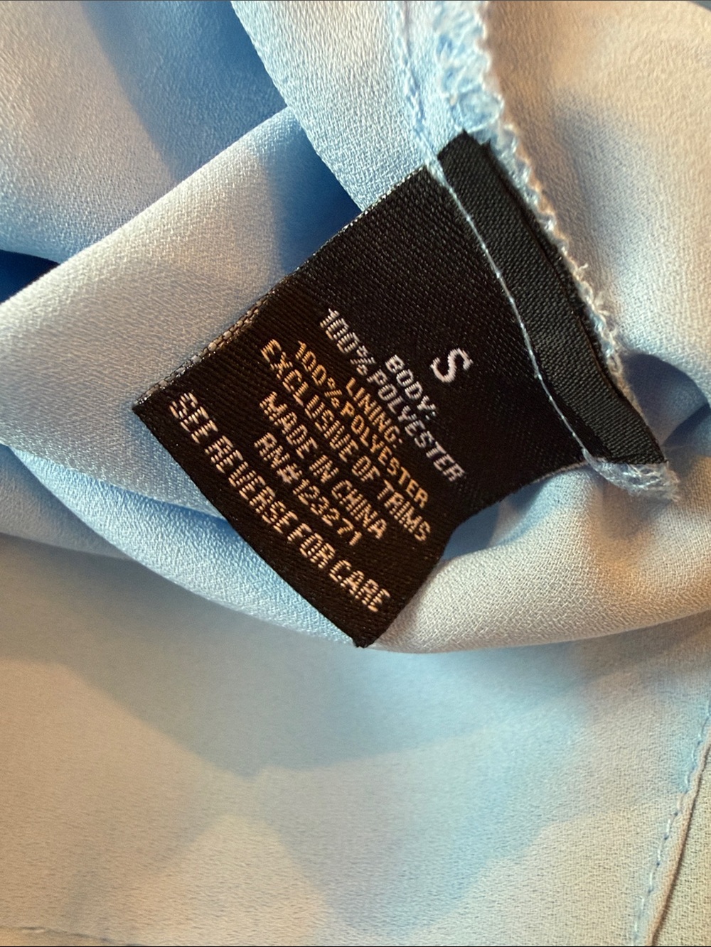 Light Blue Puff-Sleeve Mini Romper Dress - Picture 11 of 11